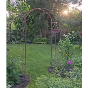 Pergola metal MAGDA , LUCK DESIGN łuk szerokość 110cm wysokość 240 cm + 4× Hak kotwa DO MOCOWANIA DO ZIEMI 30cm
